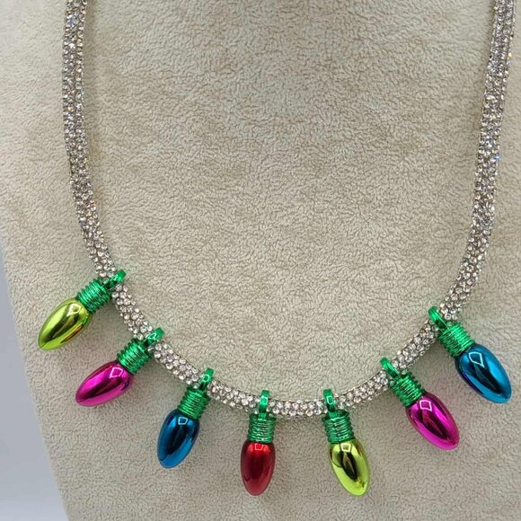 Betsey Johnson Holiday Lights Necklace NEW!  NWT! Christmas - Picture 1 of 13